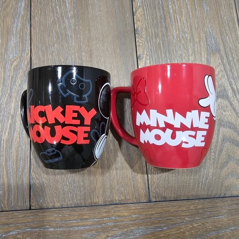 Disney Minnie Mouse & Mickey Mouse Coffee Mugs - Picture 2 of 6